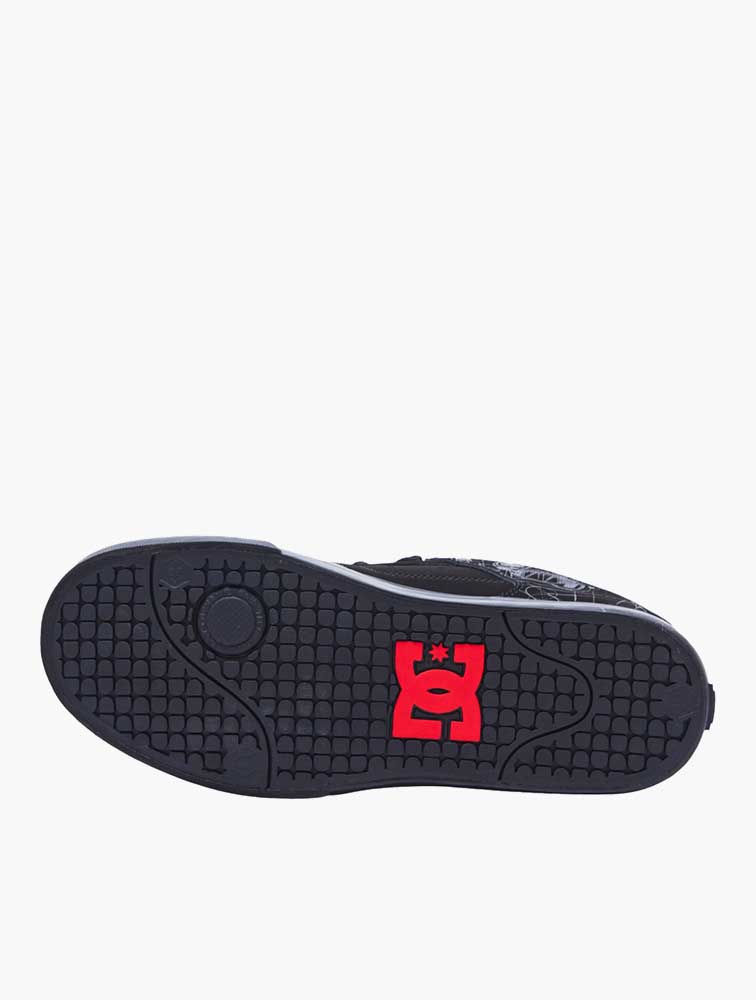 dc shoes black red